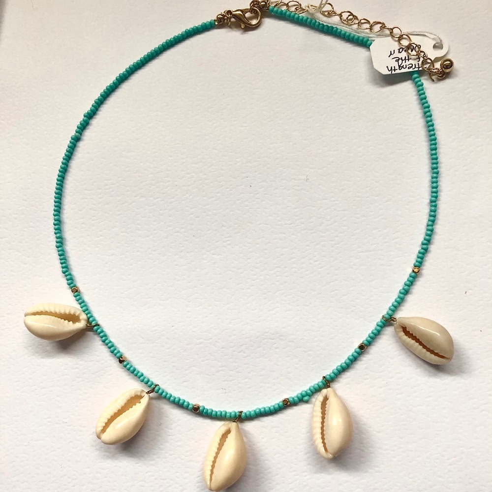 Turquoise w/ Cowrie Shell